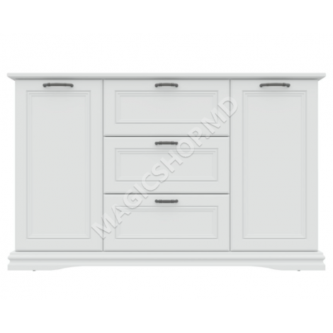 Comodă Sardinia 2D3W (Nymfea Alba/Alb Supermat)